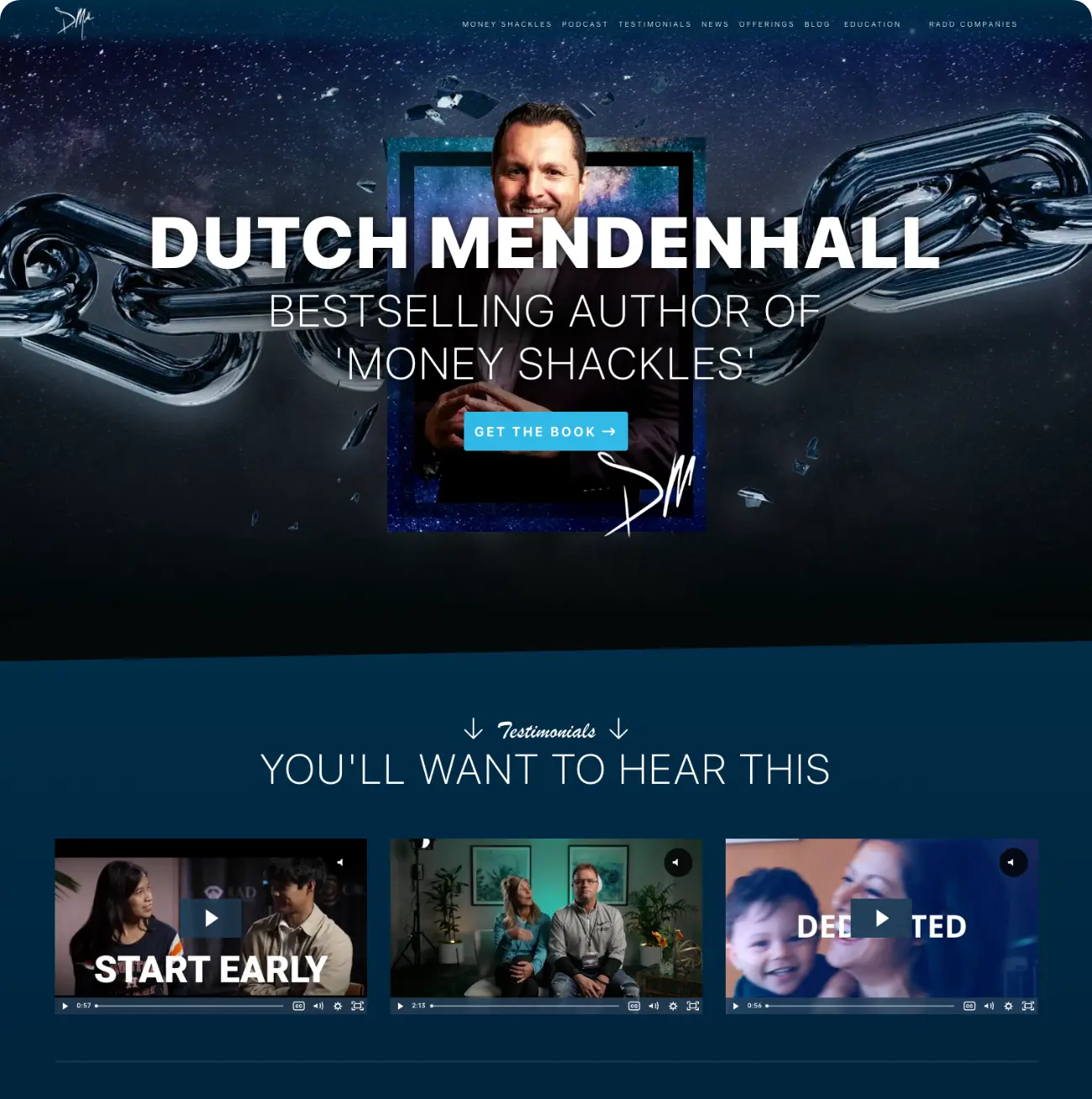 Desktop View of Dutchmendenhall.com